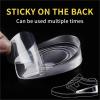 1 Pair 1-3cm Thick Elastic Pads Silicone Shock Absorbing Insoles Men's and Women's Arch Support Height Increasing Insoles(2 * 6.5 * 9.2cm) view 4