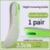 1 Pair Air Cushion Height Increase Insoles Breathable Sweat Insole Shock Absorbing Insole for Sports Shoes(EU 41/42(2.5cm)) view 2