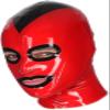Latex Hood mask Holiday Rubber Chroma Hood with Contrasting Trim Zipper Latex Mask(Custom Color,Large) view 1