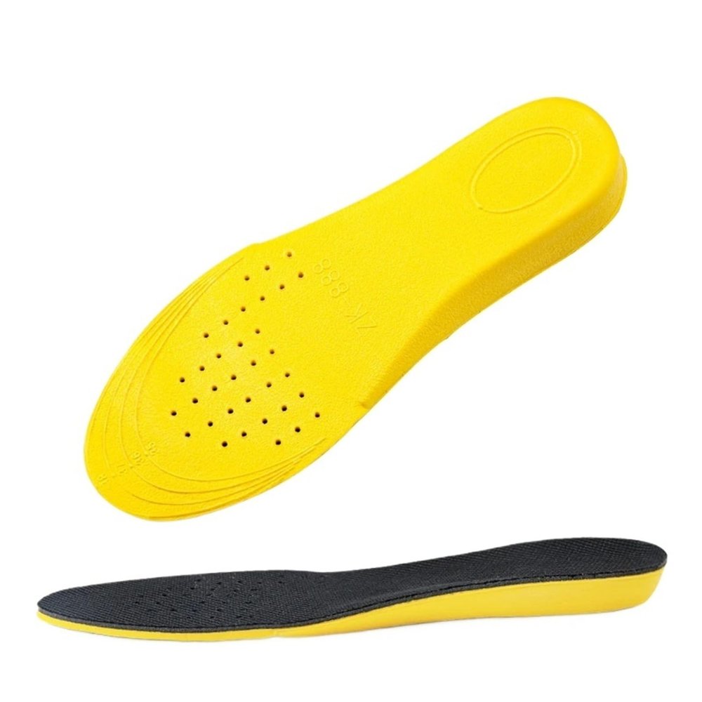 1.5-3.5cm Height Increase Insoles for Women Men Heel Lift Yellow Shoes Sole Pad Breathable Shock Absorption(2.5CM EU 35-40(250mm))