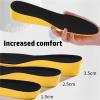 1.5-3.5cm Height Increase Insoles for Women Men Heel Lift Yellow Shoes Sole Pad Breathable Shock Absorption(2.5CM EU 35-40(250mm)) view 2