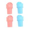 SUNGOOYUE Reusable Ice Cream Cone Holder, Upright Mini Ice Cream Cones for Dessert Time for, Pink and Blue PP Material, 4pcs view 2