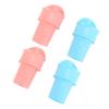 SUNGOOYUE Reusable Ice Cream Cone Holder, Upright Mini Ice Cream Cones for Dessert Time for, Pink and Blue PP Material, 4pcs view 4