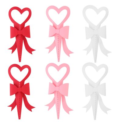 KITCHENKARATLY 6pcs Valentines Day Flower Bouquet Wrap: Decorative Floral Paper Sleeves for Roses - Heart Bouquet Packaging Bags - Single Flower Wrapper