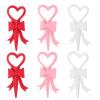 KITCHENKARATLY 6pcs Valentines Day Flower Bouquet Wrap: Decorative Floral Paper Sleeves for Roses - Heart Bouquet Packaging Bags - Single Flower Wrapper view 1