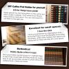 OVAQUIXI Coffee Pod Holder, Adhesive DIY Coffee Capsule Storage Organizer with Strong Tape Compatible with Multiple Brands (Black) view 2