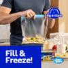 2 Gallon Freezer Storage Bags, 40 Count, Double Zipper Seal, Clear Plastic, Leak Proof, Extra Large Capacity for Bulk Storage, Meal Prep, Sous Vide view 4