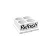 Znet3D Eye Drop Bottles Organizer & Storage 4-Slot Holder - Customize with Your own Business Name - Many Color Options view 3