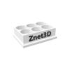 Znet3D Eye Drop Bottles Organizer & Storage 6-Slot Holder - Customize Your own Business Name - Lots of Color Options - Flush Text Style view 2