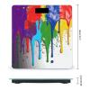 Paint Splatter Backdrop Weight Scale Digital Electronic Scales Bathroom Scale, Larg LCD Backlight Display, High Precision Measurements,Tempered Glass view 2