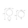 10pcs Plastic Magnifying Lens Mini Portable Magnifer for Ear Scoops Various Tweezers Embroidery and Painting, 2 Styles view 3
