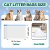 160 Count Cat Litter Box Liners Compatible with MeoWant-SCO1 & MeoWant-SCO2, Cat Litter Liners for Automatic Litter Box, Thick Heavy Duty Waste Bags with Drawstrings, 18.11" x 12.6" view 2