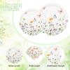 175 Pcs Wildflower Paper Plates and Napkins for 25 Guests view 3