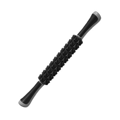 Yoga Roller Wand - Gear Massage Roller for Men & Women, Fitness Foam Roller for Post-Workout Muscle Rolling - Relieves Soreness, Cramping & Tightness, Ideal for Leg Recovery(Black)