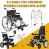 Wheelchair Cup Holder, Cup Holder for Walker, Basket for Walkers to Carry Things, Walker Basket Fit for Wheelchair, Walker, Rollator, Scooter, Stroller view 4