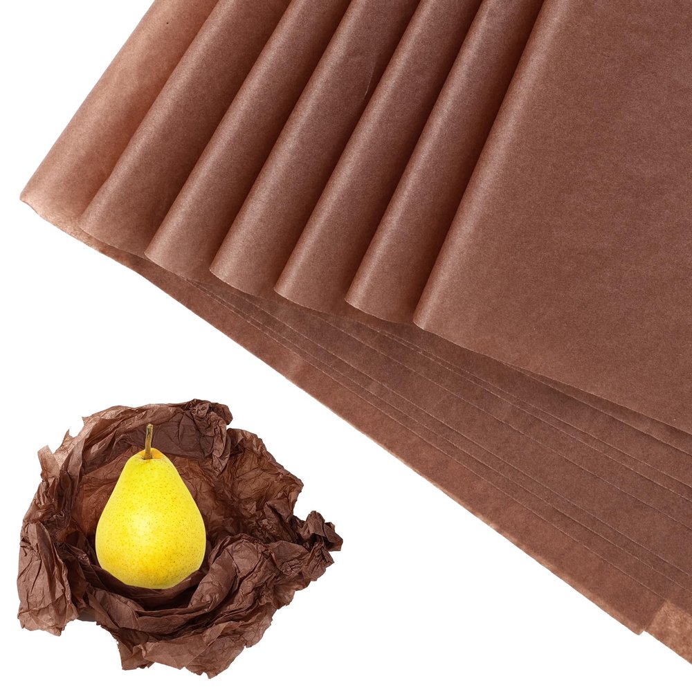 25 Sheets Acid-Free Tissue Paper, 20x30in/50.8x76.2cm Acid-Free Archival Wrapping Tissue Paper for Storage Wrapping Protecting Clothing and Linen Gifts (Brown)