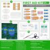 First Aid Kit for Car,Travel,Home- Includes Zip Stitch Wound Closure Strips view 2