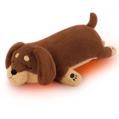 2lb Weighted Dachshund Dog Microwavable Heating Pad-16in Weighted Dachshund Dog Heating Pads for Cramps &Period Pain Relief, Heatable & Coolable Stuffed Animals Bedtime Birthday Gift for Women Kids