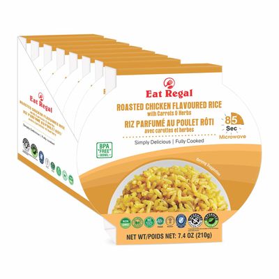 Eat Regal Roasted Chicken Flavour Rice Bowl Pack of 6 (210G)