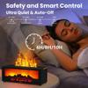 7-Color Flame Fireplace Humidifier,280ml Water Tank Capacity,Cool Mist Humidifier,3-Speed Timer,Automatic Shut-Off Protection,With Remote Control,Suitable for Home,Office and Bedroom Copper view 4