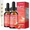 2 Pack GLP-1 Supplement, 16-in-1 GLP-1 Liquid Drops with Berberine, Ceylon Cinnamon, Green Tea, Chromium & Resveratrol, Naturally GLP 1 Support for Metabolism, Gut Digestion, Stawberry Flavor, 4 Fl Oz view 1