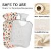 Christmas Pattern Silver Hot Waterbottle with Soft Cover, 1L Warm Compress for Arthritis view 4