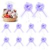 Upgrade Pull Bows,Bow for Gift Wrapping,9 inches, Party Gift Wedding Ribbon Bows for Wrapping Boxes or Flower Decorations, Gift Decorations (Light Purple, 20 Pack) view 1