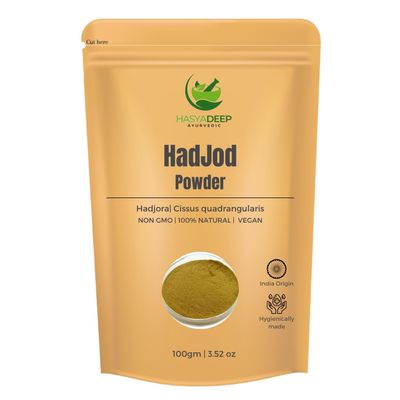 Hasyadeep HadJod Powder | Cissus quadrangularis | Hadjora | Vajravalli | Pirandai (900gm/31.75oz)