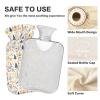 Christmas Pattern Silver Hot Water Bottle with Soft Cover, 1L Warmer Bag for Hot and Cold Therapies view 4