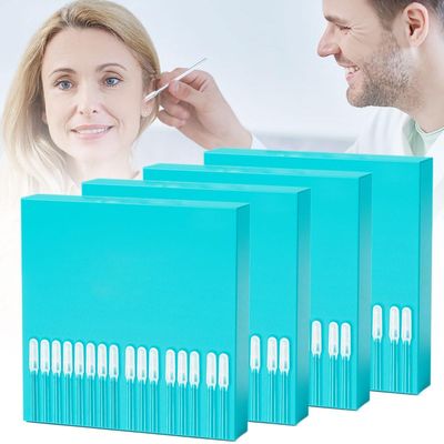 Earwax Removal Adhesive Swabs, Reusable Ear Wax Removal Tools with Dust Cover Packaging, Cotonetes para Limpiar Oidos for Kids and Adults (L, 96 pcs)