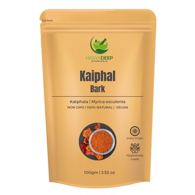 Hasyadeep Kaiphal Chhal Powder | Myrica esculenta | Katphala | Bayberry | Kayfal (450gm/15.87oz)