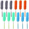 Calolin 12 PCS Microfiber Feather Dusters, Extendable from 31 to 13 Inches, Bendable Washable Cleaning Tools, Metal Pole Ceiling Fan Dusters for Car Office Window Furniture Conditioner view 1
