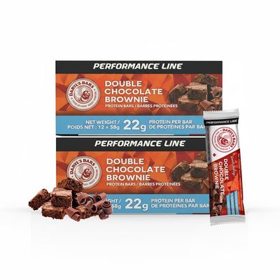 Daryl's Bars, Double Chocolate Brownie On the Go Whey Protein Bars, Gluten Free, Protein Snack, Meal Replacement, Pack of 2