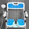 MUBOYI One Click Folding Shower Chair, Bathroom Bench, Anti Slip for Elderly, Pregnant, Disabled, Adjustable view 3