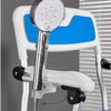 MUBOYI One Click Folding Shower Chair, Bathroom Bench, Anti Slip for Elderly, Pregnant, Disabled, Adjustable view 4