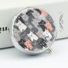 Medicine Box 3 Compartment Pill Box Cute Funny Grey Cats Pattern Printed Round Multi Function Pill Box for Vitamins Fish Oil view 4