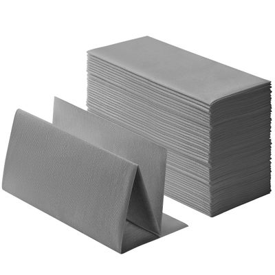 100-Pack Linen-Feel Gray Napkins, 16"x16" Dinner Napkins for Restaurant, Party, Kitchen Or Event, Bookfolded Guest Towel for Bathroom, Guestroom Or Vanity.