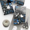 Detroit Football Gift Wrap Paper - Wrapping For Birthday, Holiday, Christmas - Detroit Sports Gift - 30"x20" Sheet view 2