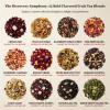 Pureleafia 12-Flavor Fruit Tea Sampler, 15g Pouches Brew 2L Each, Hot & Cold Brew Herbal Infusion, Mixed Caffeine & Caffeine-Free Blends, Low-Temp Dried Sugar-Free Tea for Family Party & Gifting (12 Count) view 3