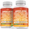 NEW AGE Amino Acids Supplement L-Lysine, L-Threonine, L-Leucine, Isoleucine, Valine, L-Histidine, L-Tryptophan, L-Methionine, L-Arginine, L-Cysteine, L-Glutamine, L-Serine, Aspartic Acid- 120 Count view 1