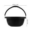 Toilet Commode Bucket for Seniors - Wheelchair Toilet Bed Pan with Lid - Adult Bedside Potty Chamber Pot for Disabled Home and Hospital Use 11.20X11.20X4.72" view 2