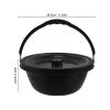 Toilet Commode Bucket for Seniors - Wheelchair Toilet Bed Pan with Lid - Adult Bedside Potty Chamber Pot for Disabled Home and Hospital Use 11.20X11.20X4.72" view 4