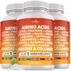 NEW AGE Amino Acids Supplement L-Lysine, L-Threonine, L-Leucine, Isoleucine, Valine, L-Histidine, L-Tryptophan, L-Methionine, L-Arginine, L-Cysteine, L-Glutamine, L-Serine, Aspartic Acid- 180 Count view 1
