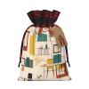 XZDWPY Mid Century Modern Holiday Printed Drawstring Pouch Medium, Lightweight Polyester, Storage for Party, Wedding view 1