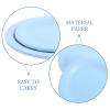 100pcs Paper Plates Disposable: 7-Inch 9-Inch Blue Paper Plates - Party Serving Dishes For Desserts Appetizers Snacks For Weddings Picnics view 3