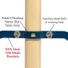 2-Pack - 36" Soft/Fine Sweep Indoor Push Broom with 60" Handle. Ideal for Epoxy & Polished Floors. Durable American Made Steel Brackets-All Stainless Steel Hardware. No Plastic. 100% USA Made view 4