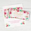 100 Pack Pink Floral Personalized Bridal Shower Chocolate Bar Wrappers For Do-It-Yourself Party Favors, Elegant Giveaways & Guest Gifts (Candy Bars Not Included) view 1