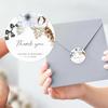 100pcs Personalised Round Wedding Favour Thank You Labels, Custom Name Party Gifts Baking Packaging Stickers, Invitation Envelopes Seals, Bridal Shower Gifts Tag, 1.2in view 4