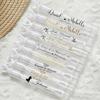100pcs Wedding Bubble Wand Clear Stickers Labels, Customizable Name & Date, Personalised Wedding Favour Labels, Waterproof Decals For Marriage Party Decoration