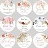 100pcs Personalised Wedding Favour Labels, 1.2 Inch Thank You Stickers, Customizable Name and Date for Invitation Envelopes Seals, Round Tag for Party Gifts Baking Packaging view 3